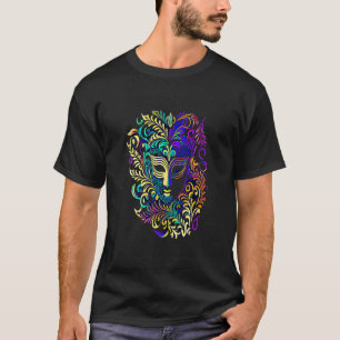 Lustige Mardi Gras Karnevalsumzug mit Perlenparty T-Shirt