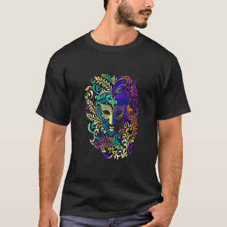 Lustige Mardi Gras Karnevalsumzug mit Perlenparty  T-Shirt