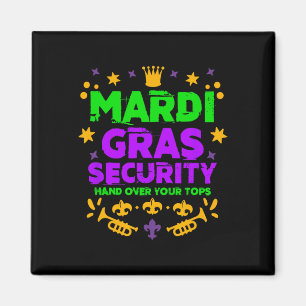 Lustige Mardi Gras Sicherheitsparade Festival Mard Magnet