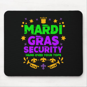 Lustige Mardi Gras Sicherheitsparade Festival Mard Mousepad