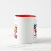 Lustige Marmeladentoast-Wortkunst Tasse (Zentrum)