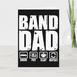 Lustige marschierende Kapelle Papa Vater Humor Vat Karte