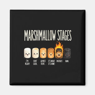 Lustige Marshmallow-Lagerfeuer-Camping-S'mores Magnet