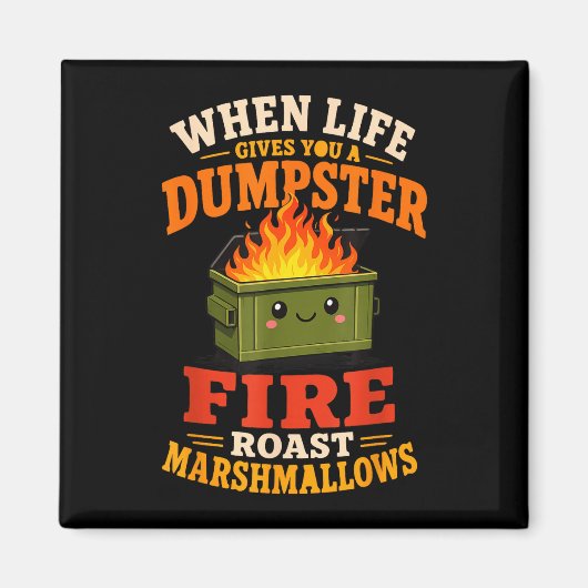 Lustige Marshmallow  Magnet (Vorne)