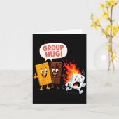 Lustige Marshmallow-S'mores  Karte (Gelbe Blume)