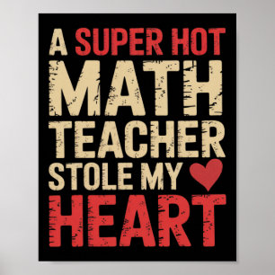 Lustige Mathe Eine superheiße Mathe-Lehrerin hat m Poster