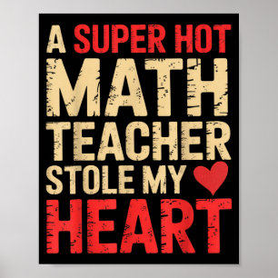 Lustige Mathe Eine superheiße Mathe-Lehrerin hat m Poster