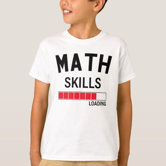 Lustige Mathe-Fähigkeiten, die T - Shirt laden (Vorderseite)