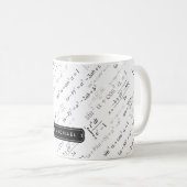 Lustige Mathe-Formel für Vater-Lehrer-Studenten Kaffeetasse (VorderseiteRechts)