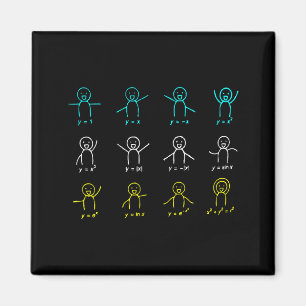 Lustige Mathe-Gleichungsfiguren Algebra Tanz Magnet