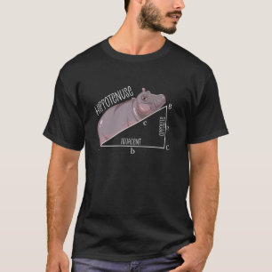 Lustige Mathe-Hippotenuse Nilpferd Hypothenuse T-Shirt