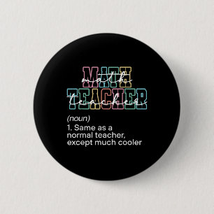 Lustige Mathe-Lehrer-Definition Zurück zur Schule  Button