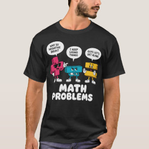 Lustige Mathe-Problem-Symbole Lehrer Rückkehr zur T-Shirt