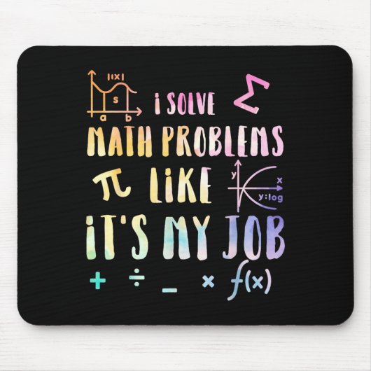 Lustige Mathe-Zitate für Lehrer Schüler Stem Geek Mousepad (Vorne)