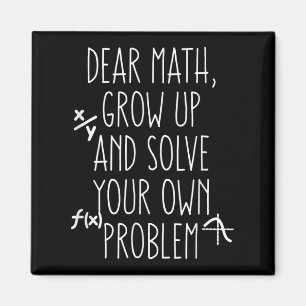Lustige Mathe-Zitate für Mädchen Jungen Teenager I Magnet