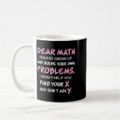 Lustige Mathe-Zitate Kaffeetasse (Links)