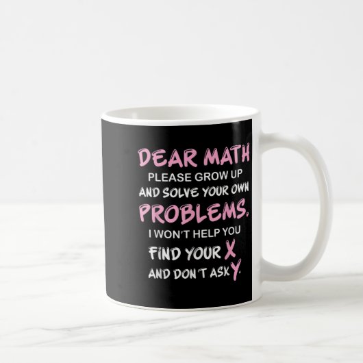 Lustige Mathe-Zitate Kaffeetasse (Rechts)