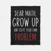 Lustige Mathe-Zitate Liebe Mathe-Lehrerin Schüler Fleecedecke (Vorderseite)