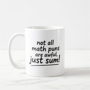 Lustige Mathe-Zitate Mug Joke Puns handgeschrieben Kaffeetasse