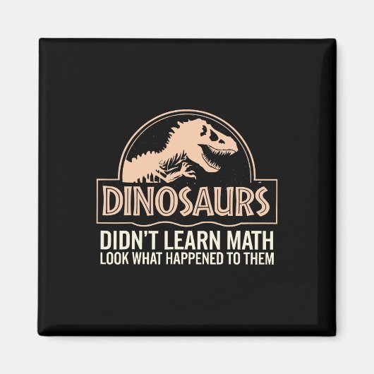 Lustige Mathematik Mathe-Lehrer, Dinosaurier L Magnet (Vorne)