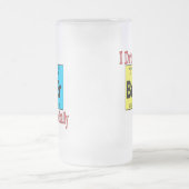 Lustige mattierte Bier-Tasse, trinke ich Bier Mattglas Bierglas (Mittel)