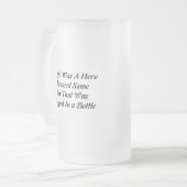 Lustige mattierte Glasbier-Tasse Mattglas Bierglas (Vorderseite Links)