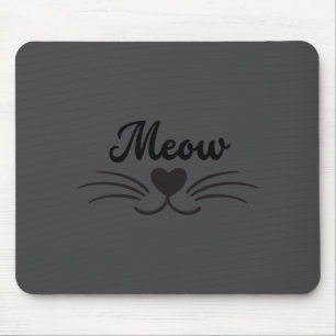 Lustige Maunze-Kitty-Katze-Schnurrbart und Schnurr Mousepad
