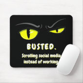 Lustige Mausunterlage mit Schild von Bad Boogie - Mousepad (Mit Mouse)