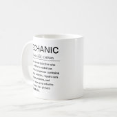 Lustige Mechaniker-Definition Kaffeetasse (Vorderseite Links)