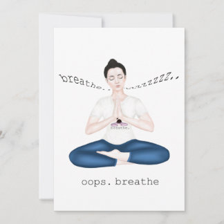 lustige Meditation Dankeskarte