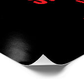 lustige Meditationszeichen Poster (Ecke)