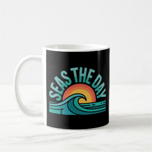 Lustige Meere Der Tag Retro-Ozean-Abzeichen-Tasse Kaffeetasse
