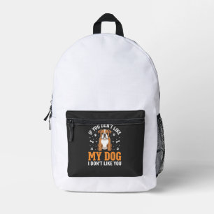 Lustige Mein Hund Bulldogge Zitat Bedruckter Rucksack