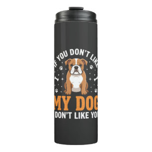 Lustige Mein Hund Bulldogge Zitat Thermosbecher
