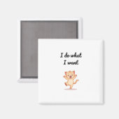 Lustige Meme-Illustration Magnet (Vorderseite/Rückseite)