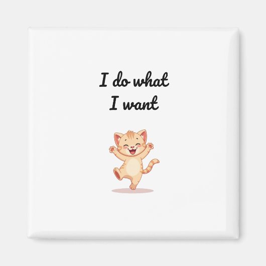 Lustige Meme-Illustration Magnet (Vorne)