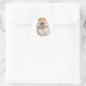 lustige Meme-Katze Runder Aufkleber (Tasche)