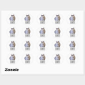 lustige Meme-Katze Runder Aufkleber (Blatt)
