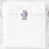 lustige Meme-Katze Runder Aufkleber (Tasche)