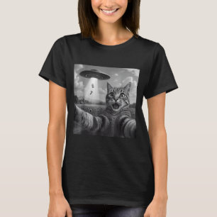Lustige Meme-Katze Selfie Sechs Sieben Retro-Katze T-Shirt