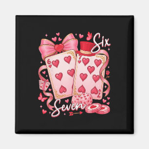 Lustige Meme Six Seven 67 Valentinstag Spielkarten Magnet