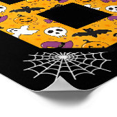 Lustige Meme-Spruch 6 7 Six Seven Halloween Poster (Ecke)