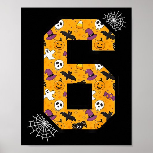 Lustige Meme-Spruch 6 7 Six Seven Halloween Poster (Vorne)