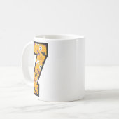 Lustige Meme-Spruch 7 Nummer 6 7 Sechs Sieben Hall Kaffeetasse (Vorderseite Links)