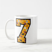 Lustige Meme-Spruch 7 Nummer 6 7 Sechs Sieben Hall Kaffeetasse (Links)