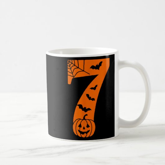 Lustige Meme-Spruch Nummer 7 6 7 Sechs Sieben Hall Kaffeetasse (Rechts)
