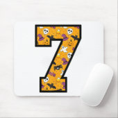 Lustige Meme-Spruch Nummer 7 6 7 Sechs Sieben Hall Mousepad (Mit Mouse)