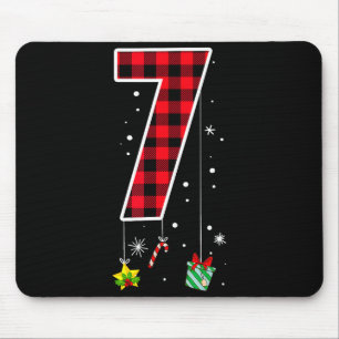 Lustige Meme-Spruch Nummer 7 6 7 Sechs Sieben Weih Mousepad