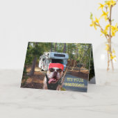 Lustige Menschen-Geburtstags-Karte Karte (Gelbe Blume)