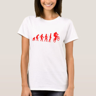 Lustige menschliche Evolution zum Mountainbiker-Sp T-Shirt